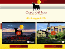 Tablet Screenshot of casasdeltoro.com